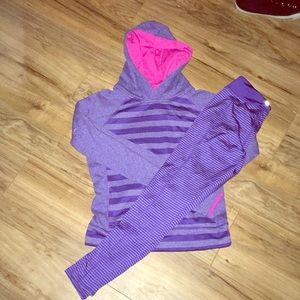 A  hoodie and legging outfit